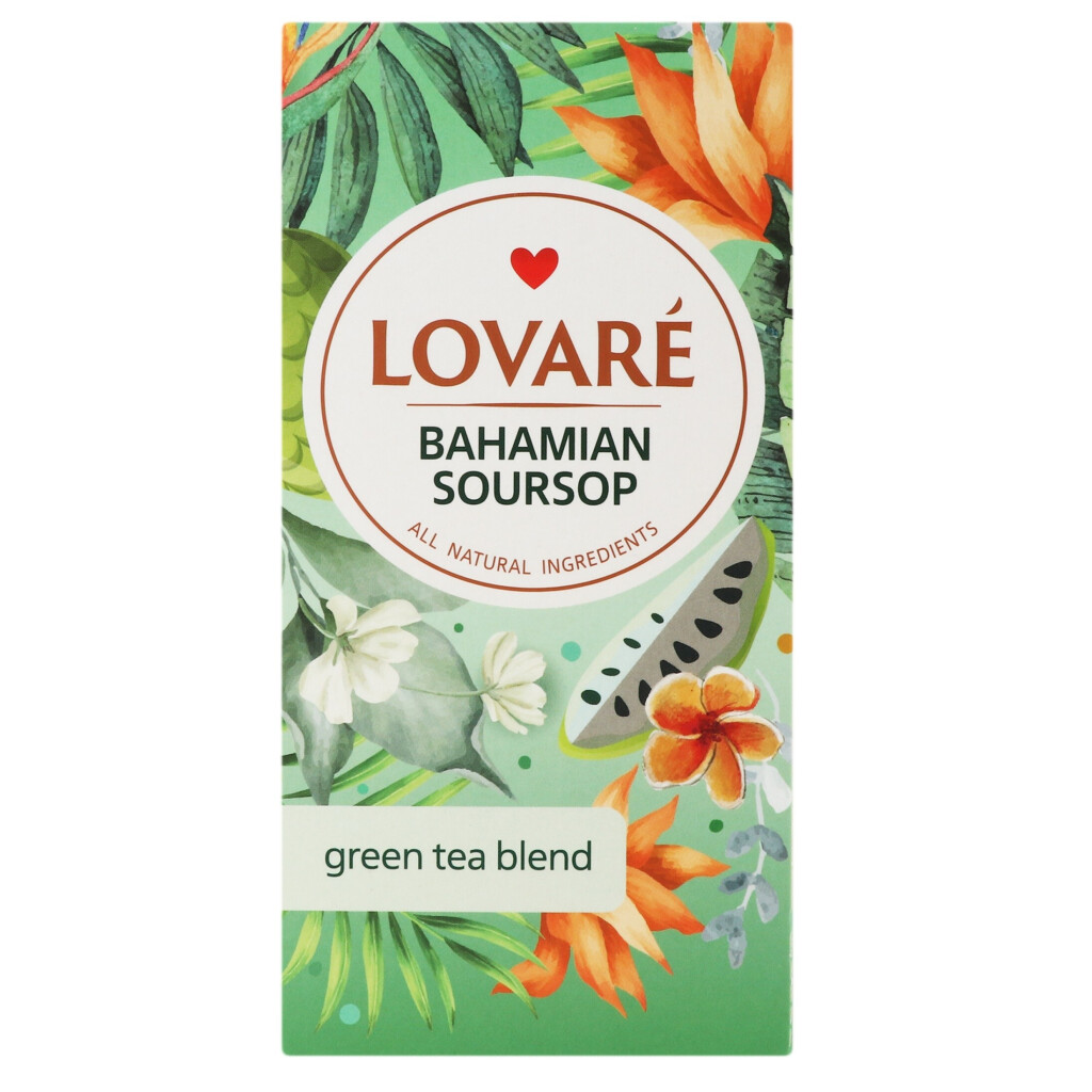 Чай зелений Lovare Багамський саусеп, 24*1,5г (4820198876012)