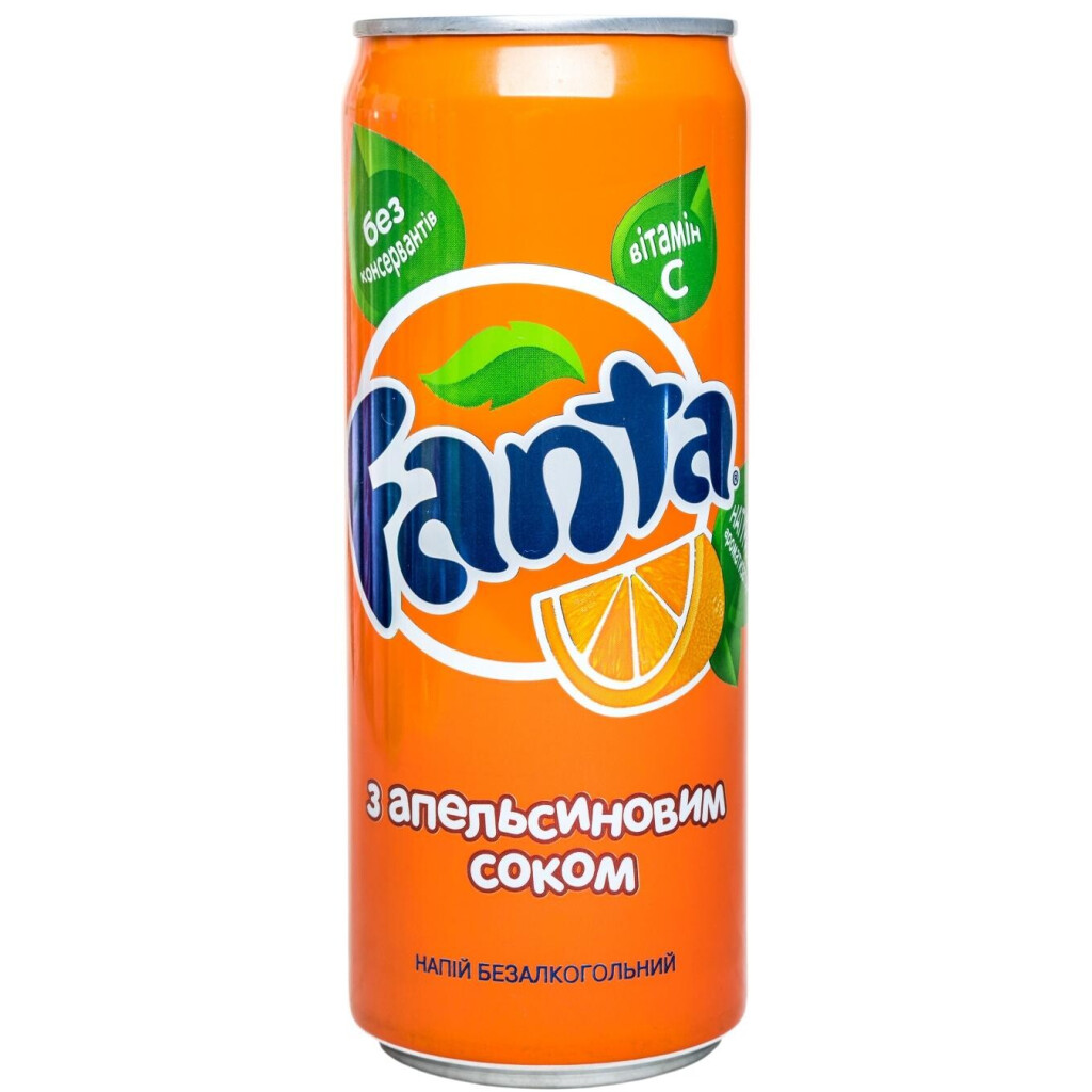 Напиток Fanta Orange ж/б, 0,33л (5449000011527)