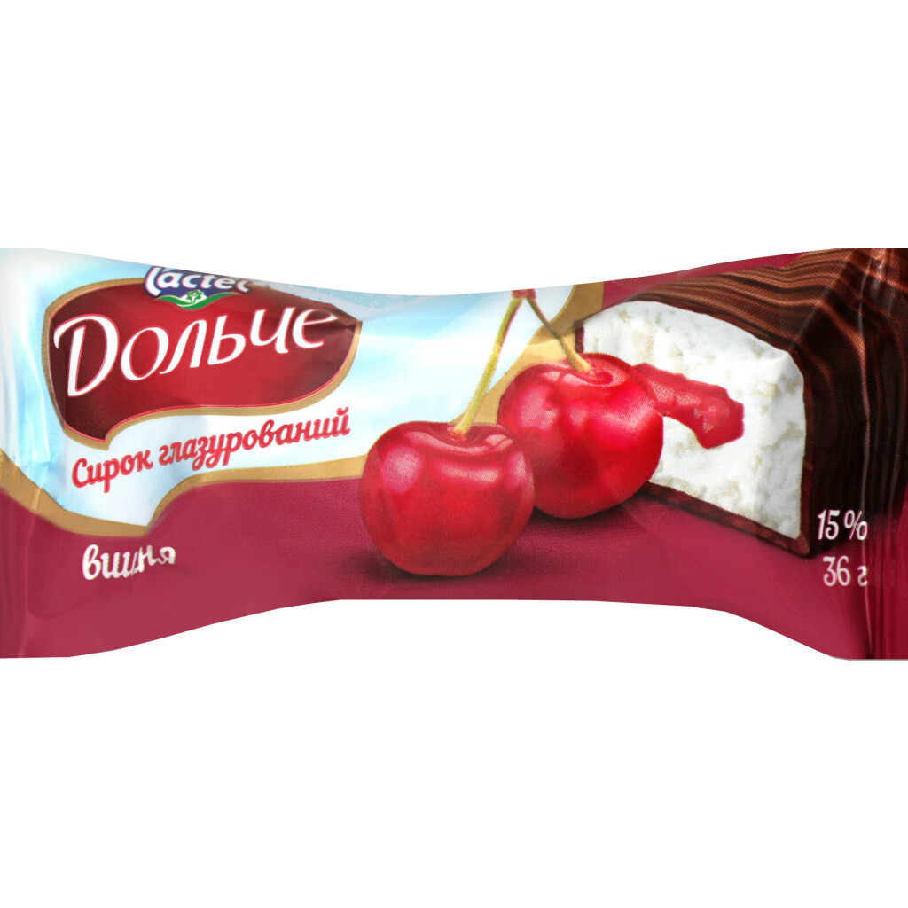 Сирок глазурований Дольче вишня 15%, 36г (4823065711638)