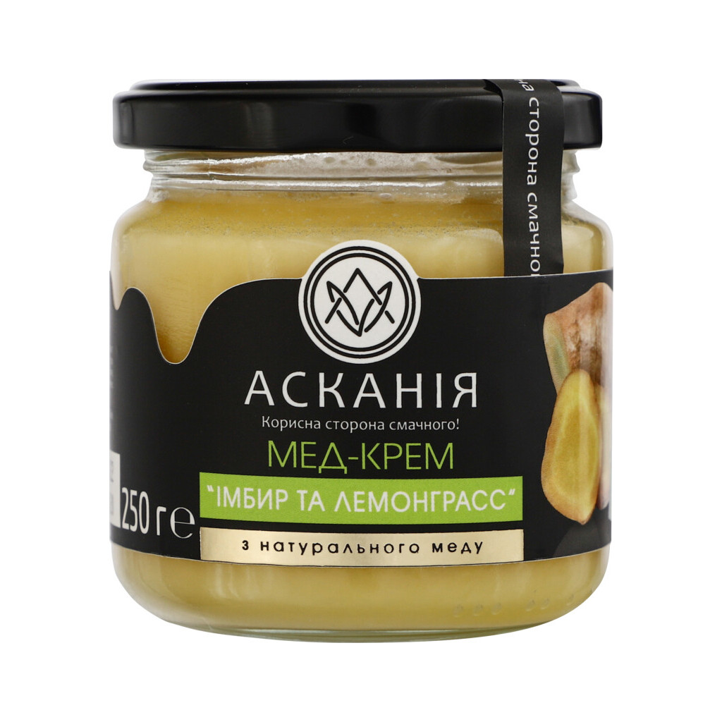 Крем-мед Асканія Имбирь и лемонграсс, 250г (4820071642413)