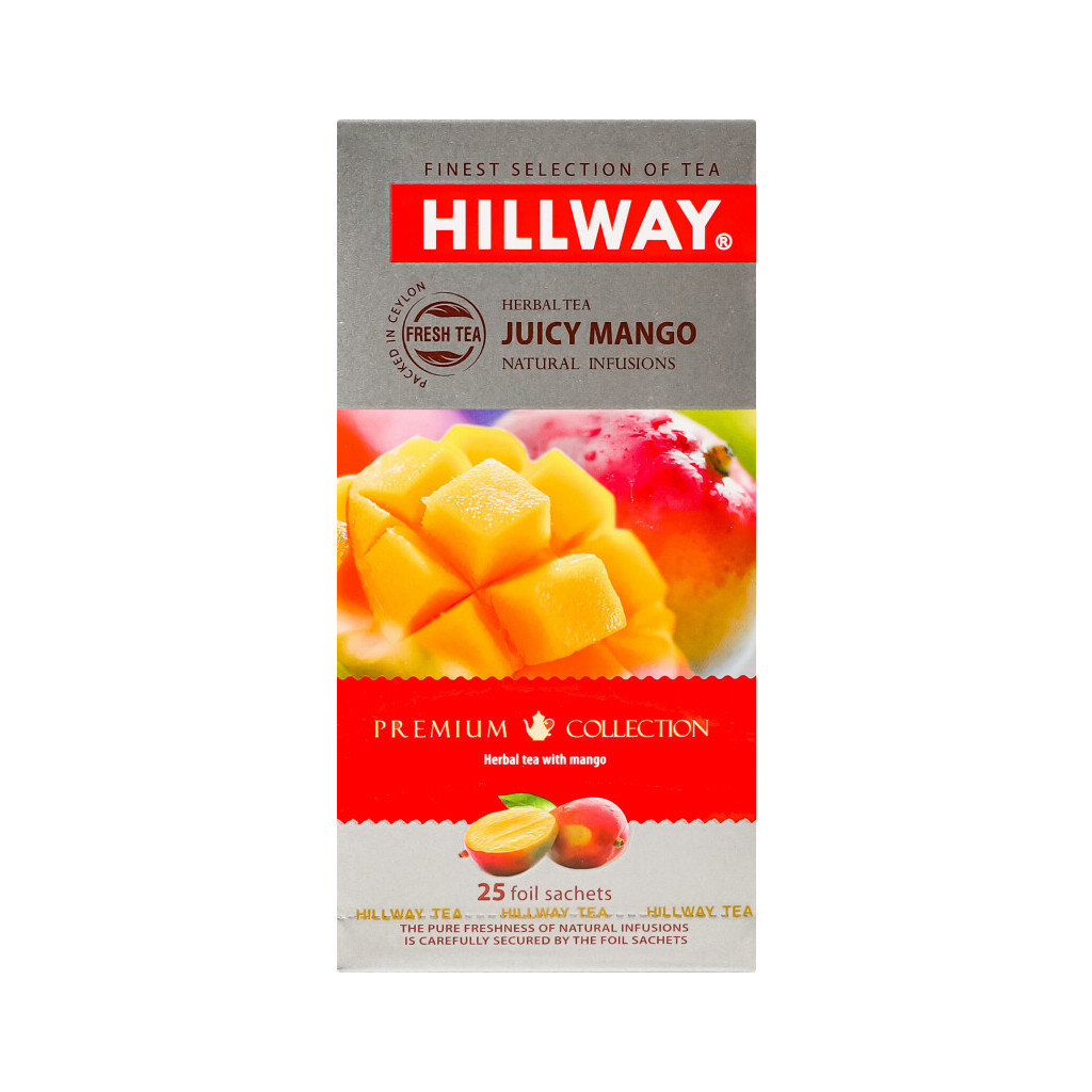 Чай трав'яний Hillway Juicy Mango, 25*1,5г/уп (8886300990270)