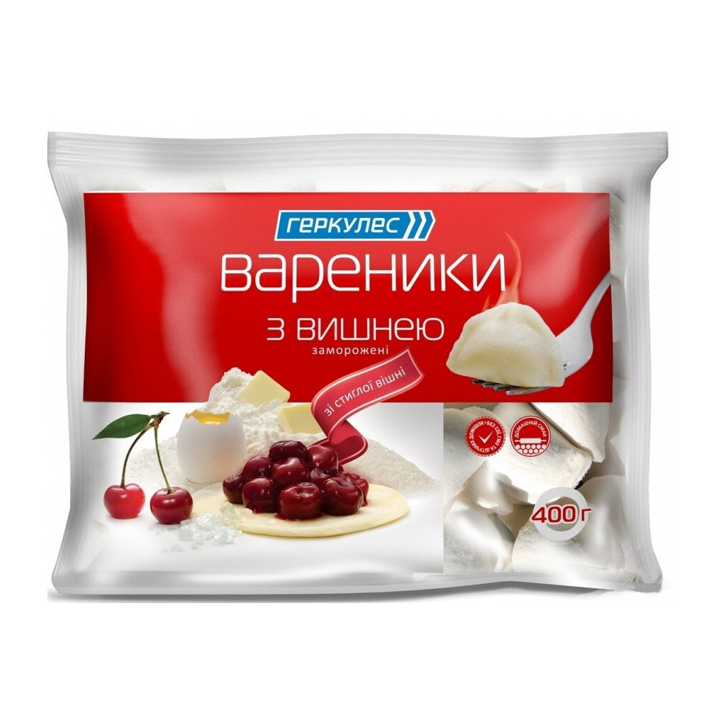 Вареники Геркулес с вишней 400г (4820020715045)