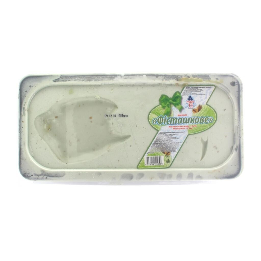 Морозиво Рудь Фісташкове, 2500г (4820154721653)